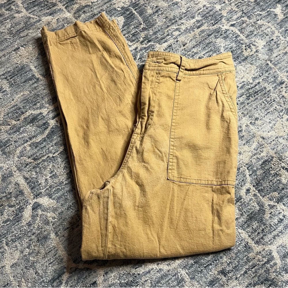 Grace Karin Women's Khaki Chinos Small Missing Button